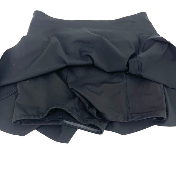 Athleta Women's Black Ace Skort Tennis Skirt Pockets Short (small) - Picture 7 of 8